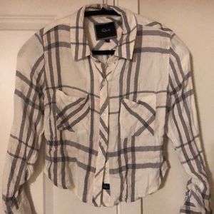 Rails Cropped “Flannel” Button Up